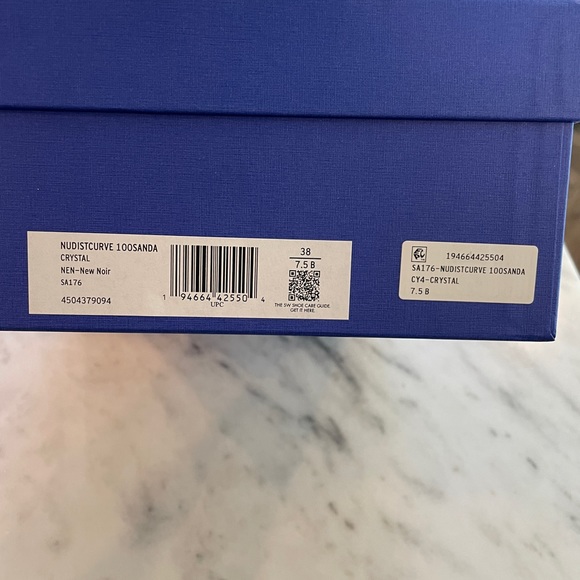 NWT Stuart Weitzman Nudistcurve 100 Strap Sandal Crystal size 7.5 - Picture 9 of 10